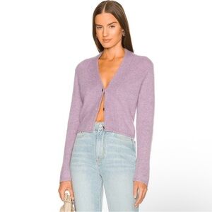 Vince Brushed Shrunken Alpaca Wool Blend Cardigan